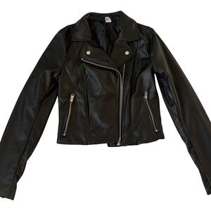 H&M Vegan Leather Jacket xs
